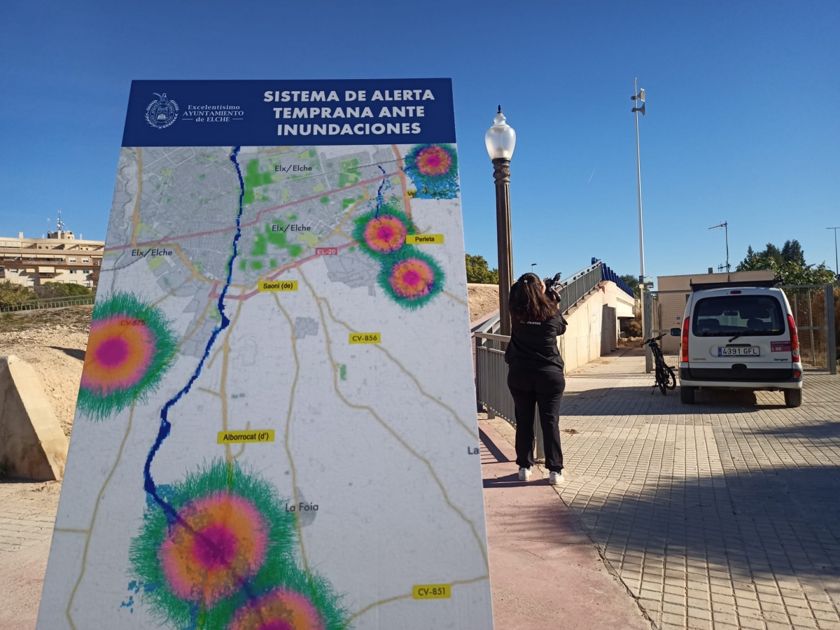 Elche empieza a instalar sirenas por inundaciones: la primera en Altabix y de 3 km de radio