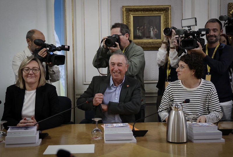 El síndic de Compromís en Les Corts, Joan Baldoví, durante la Junta de Síndics. - Foto: JOSÉ CUÉLLAR/CORTS El síndic de Compromís en Les Corts, Joan Baldoví, durante la Junta de Síndics.