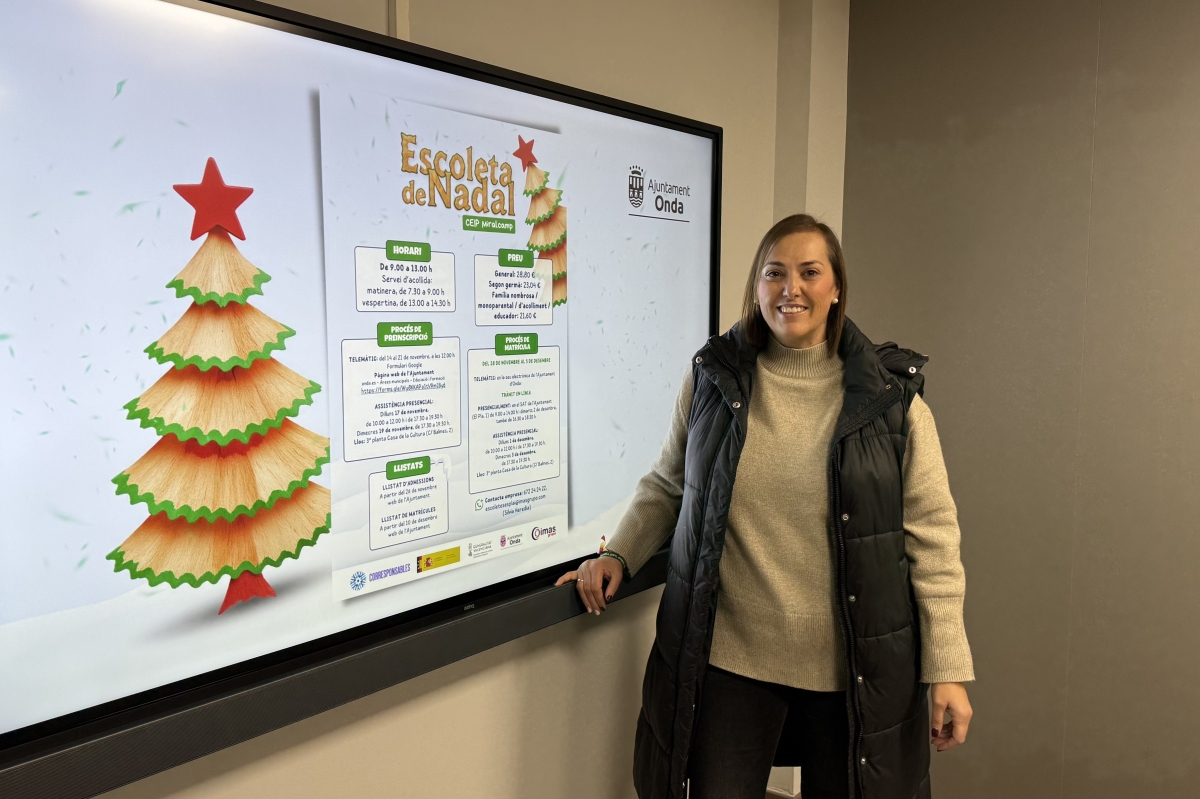 Onda abre las preinscripciones de su Escoleta de Nadal para facilitar la conciliación de las familias