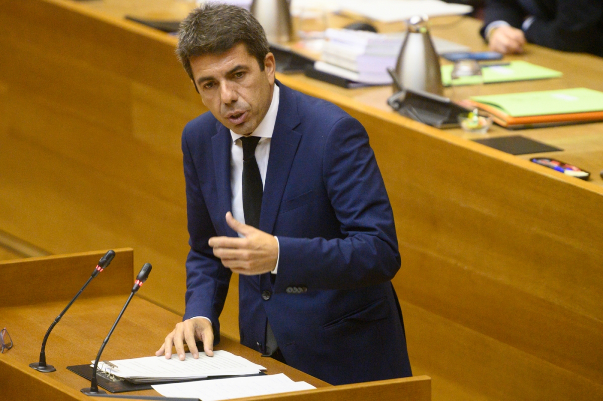 Directo: comparecencia de Carlos Mazón en la comisión de Les Corts sobre la Dana