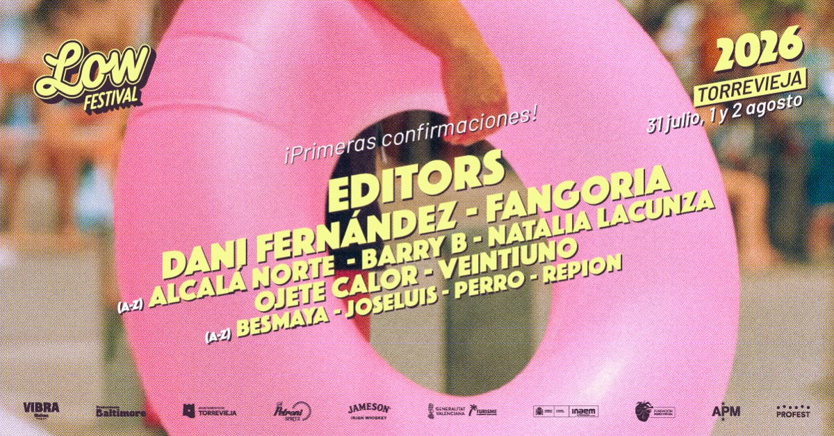 Los primeros artistas confirmados del Low Festival en Torrevieja.