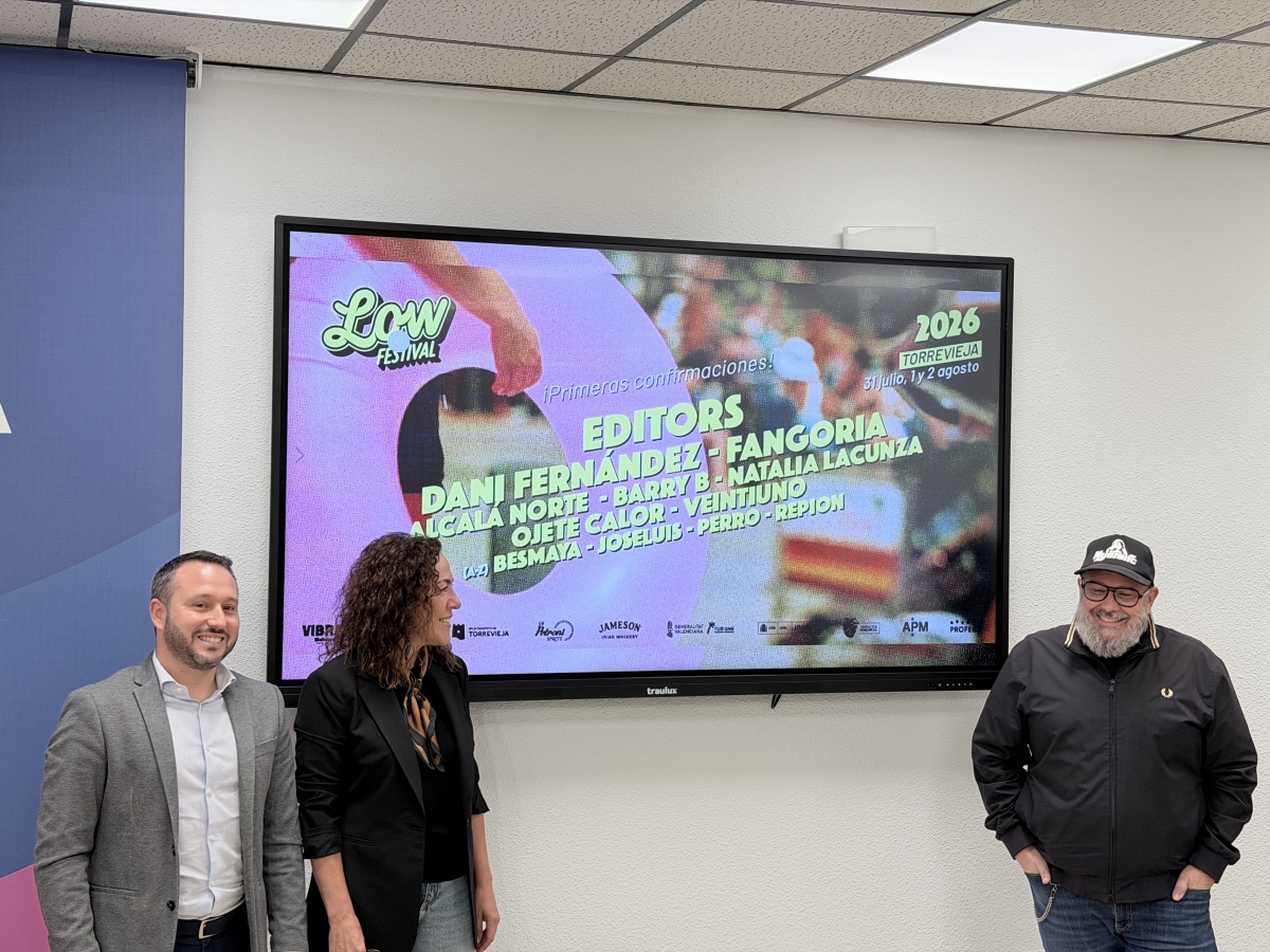Editors, Fangoria y Dani Fernández, primeros nombres del Low Festival Torrevieja 2026