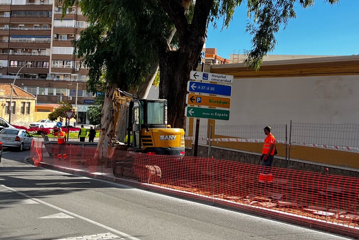 Comienzan las obras para conectar el carril bici entre Espacio Algameca y la calle Real en Cartagena