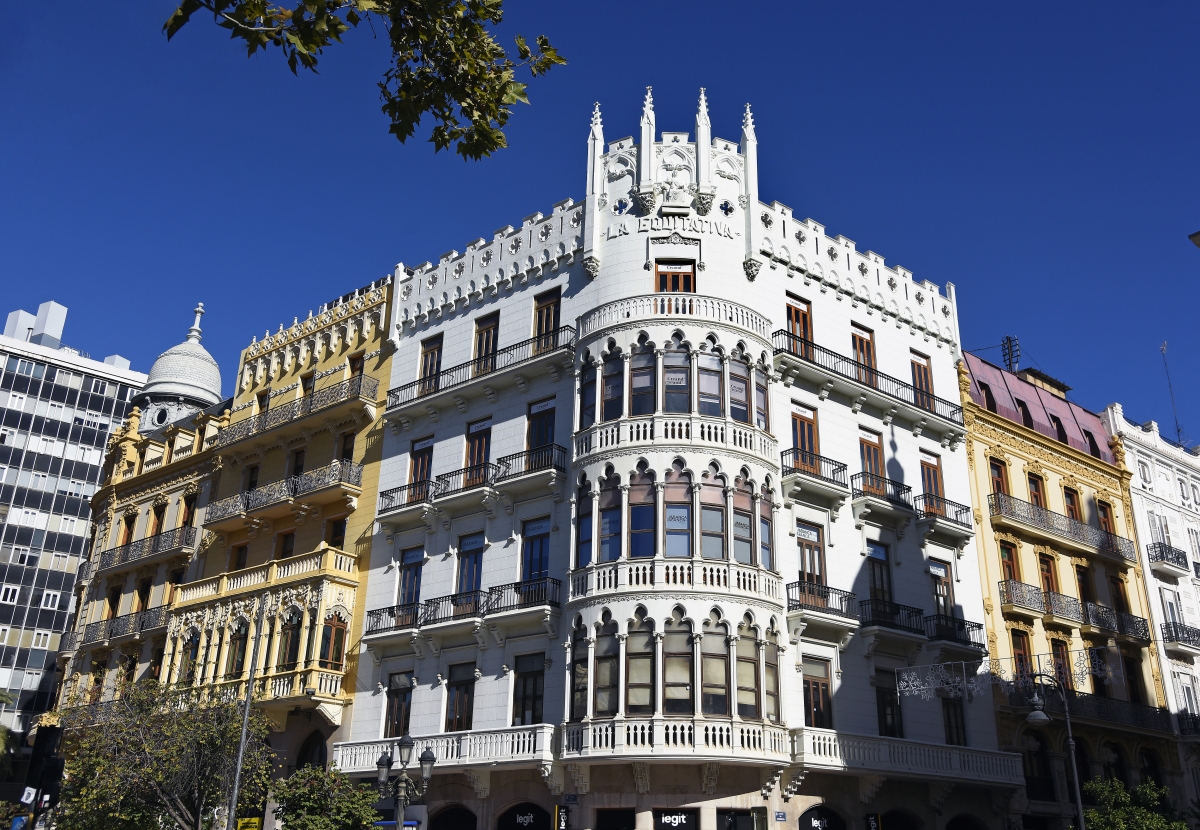 Casa Noguera y casa Suay, en la plaza del Ayuntamiento de València. - Daniel García-Sala Casa Noguera y casa Suay, en la plaza del Ayuntamiento de València.