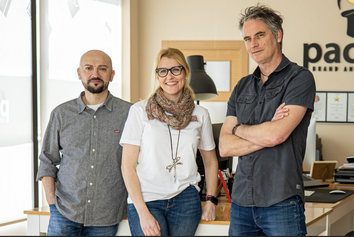 Jose Navarro (socio fundador), Nuria Galindo (marketing y publicidad) y Michael Stephan (socio)