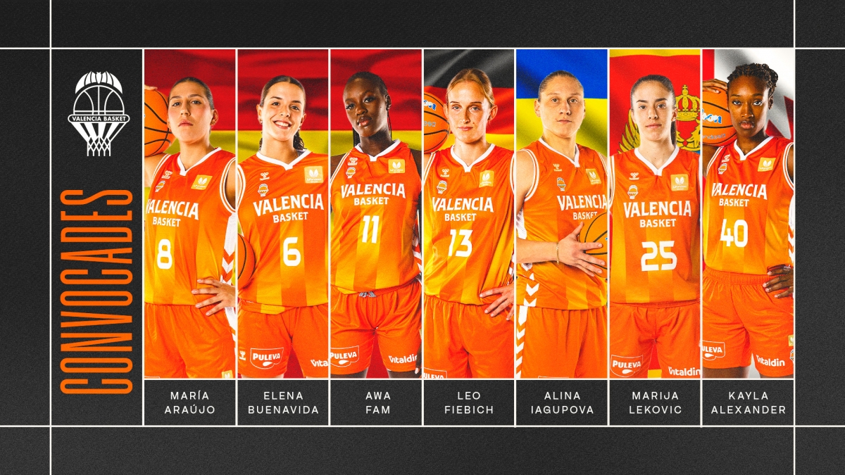 Siete jugadoras taronja convocadas en la ventana FIBA de noviembre