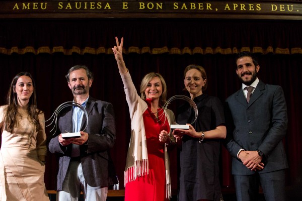 Urruticoechea y los periodistas de la TV de Polonia, premio 'Llibertat d'Expressió' de la Unió de Periodistes