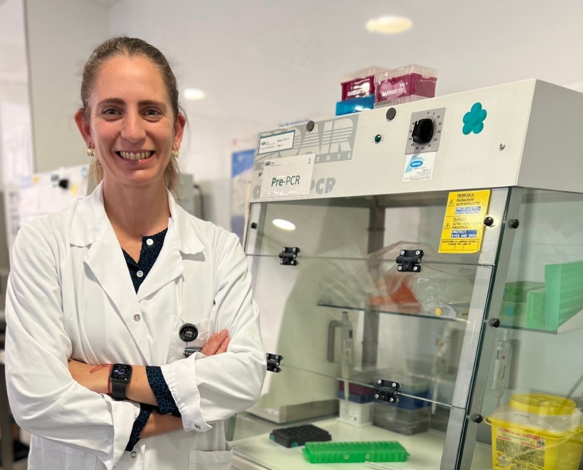 La bióloga Reyes Claramunt del Laboratorio de Biología Molecular del IVO