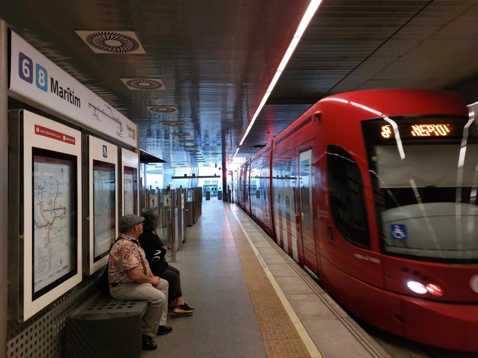 El tranvía entre La Cadena y Marítim se interrumpirá del 17 de noviembre al 5 de diciembre