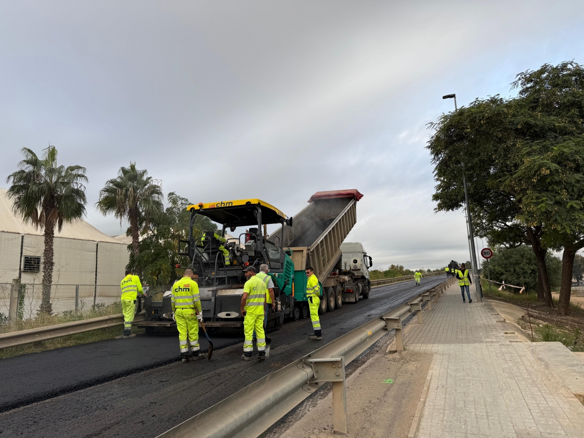El Ayuntamiento de Alfafar inicia las obras de mejora del puente entre Ikea y los barrios de Alfalares y Orba 