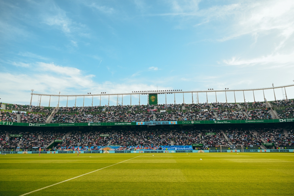 Panorámica del Martínez Valero durante el entrrenamiento de Argentina - Foto: ECF Panorámica del Martínez Valero durante el entrrenamiento de Argentina
