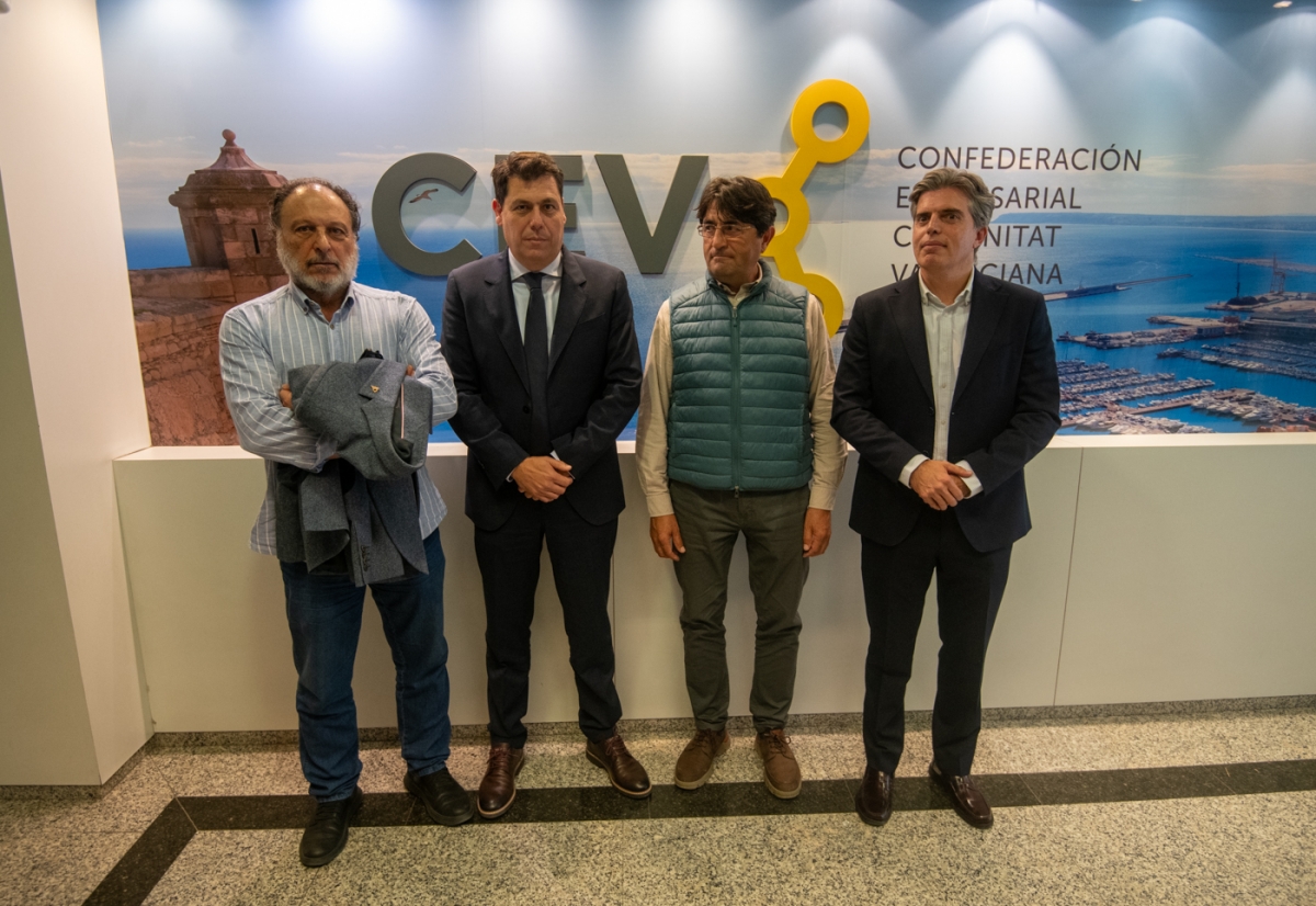 La primera junta de CEV Alicante con César Quintanilla.