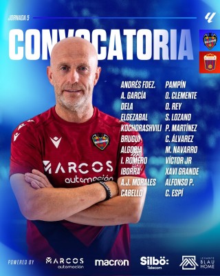 Pablo Martínez entra en la convocatoria del Levante pese a sufrir unas molestias
