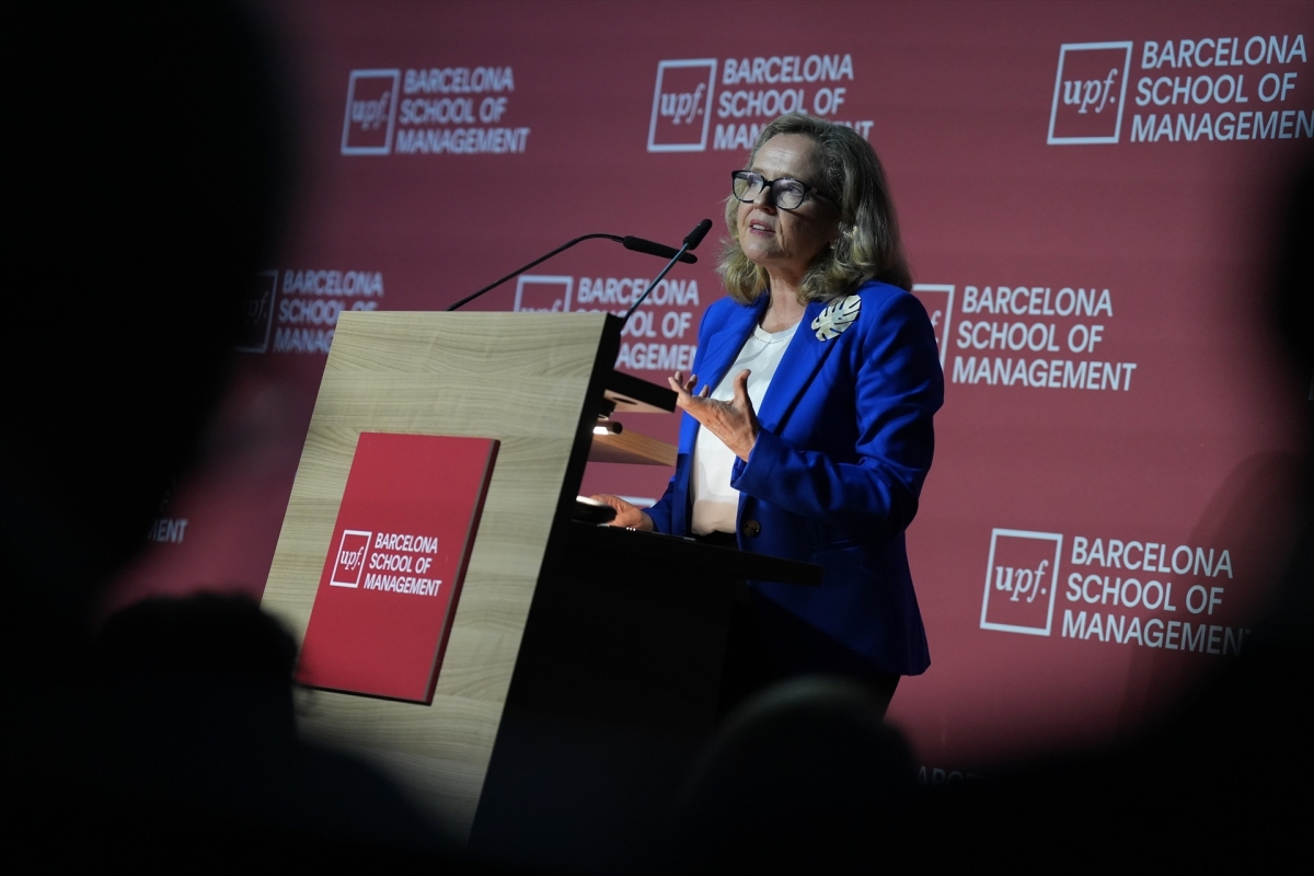 Nadia Calviño, presidenta del BEI, elegida figura pública del año por la UPF-BSM