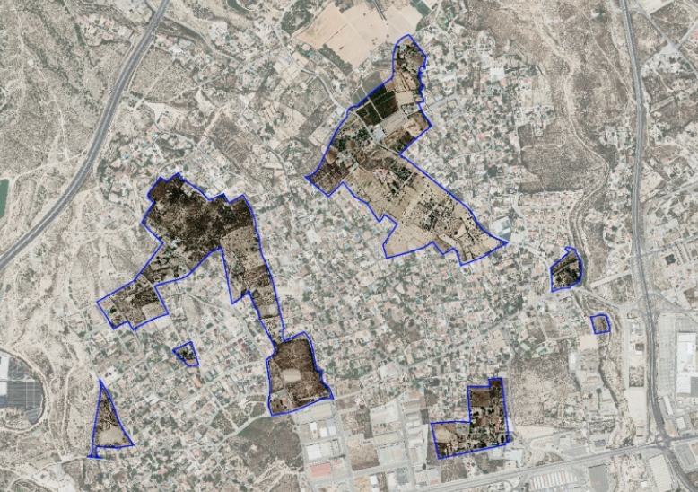 Parcelas objeto del desarrollo urbanístico del sector - 