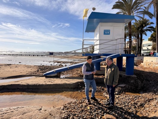 San Javier anuncia acciones judiciales contra el Ministerio por negarse a reparar las playas tras la Dana Alice