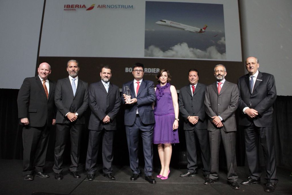 El fabricante Bombardier premia a Air Nostrum por la 