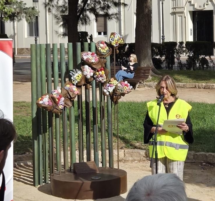 València instala un monumento en homenaje y recuerdo a las víctimas de la violencia vial