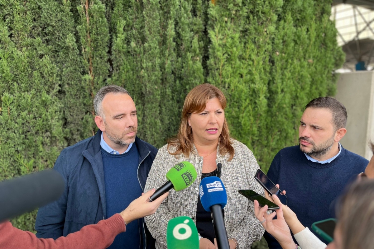 Simó y Puerta junto al portavoz adjunto del PSPV, José Luis López.