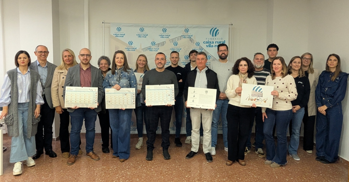La Fundació Caixa Rural Vila-real presenta su Calendario Solidario 2026: la nueva edición está dedicada al patrimonio musical