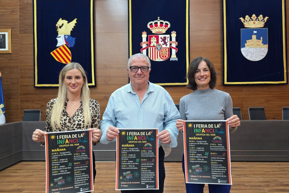 De juegos a talleres creativos: Oropesa del Mar dedicará al público infantil la I Feria de la Infancia