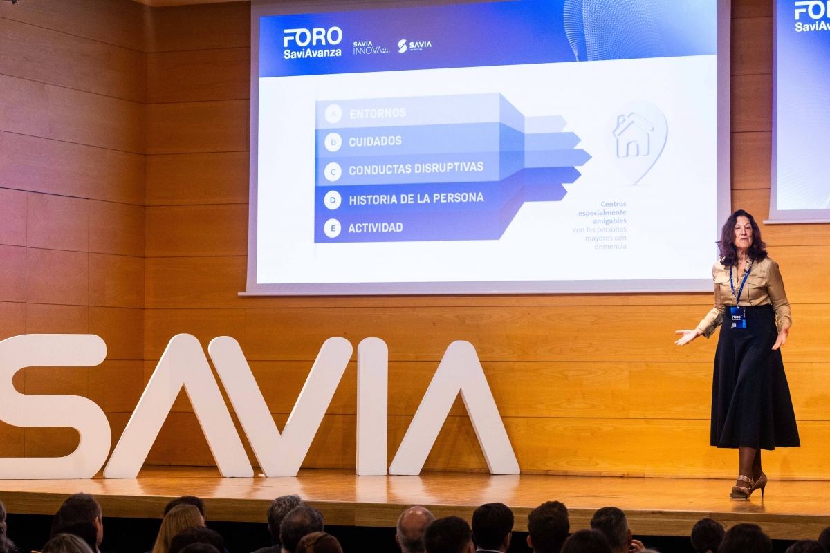 Mary Martínez, Directora de Operaciones de Savia durante el foro. - Foto: SAVIA Mary Martínez, Directora de Operaciones de Savia durante el foro.