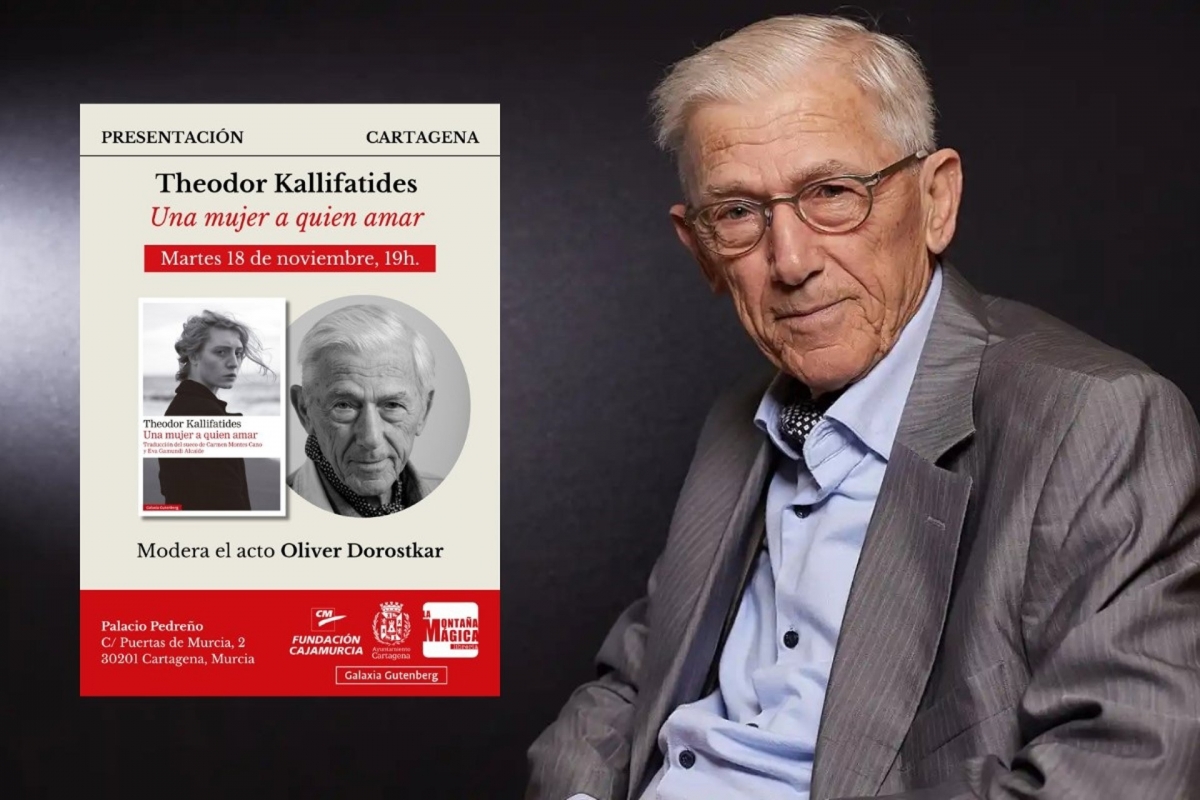 Theodor Kallifatides presenta este martes en Cartagena 'Una mujer a quien amar', la novela que ha recomendado Maribel Verdú como 