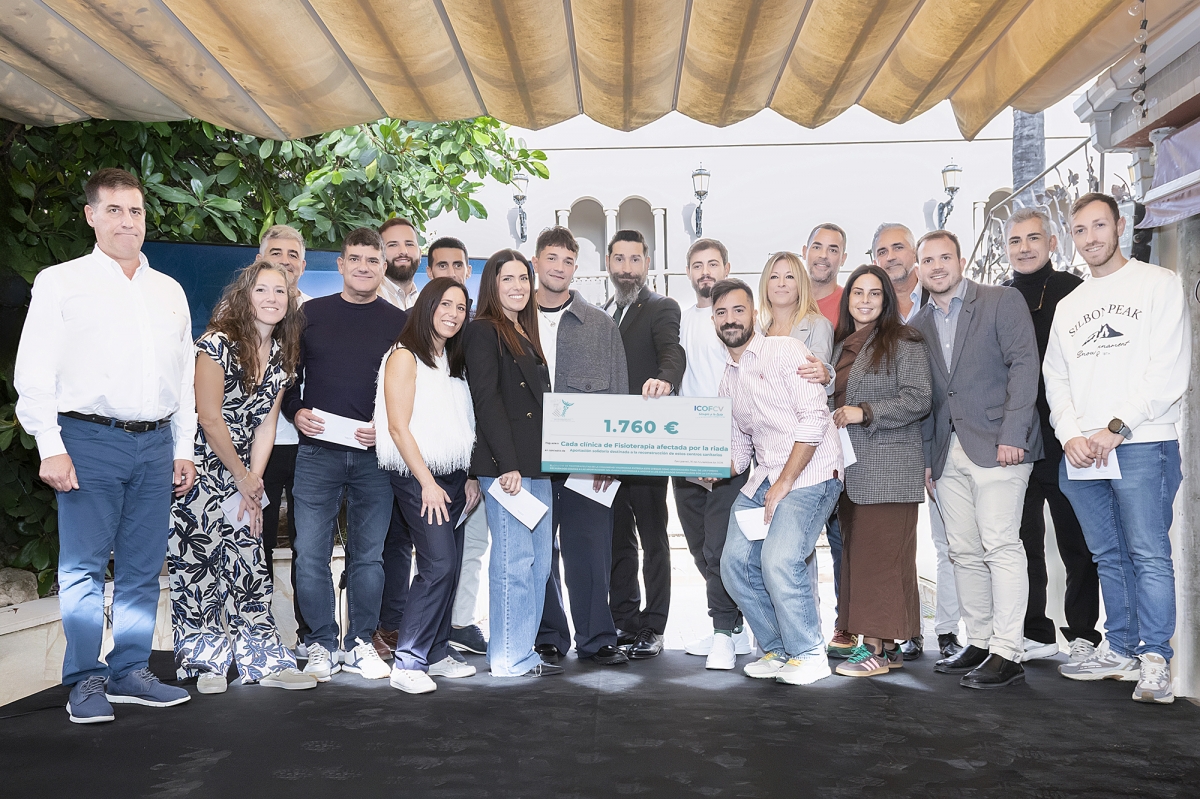 El ICOFCV cierra el año con más de 213.500 euros donados a los colegiados afectados por la Dana