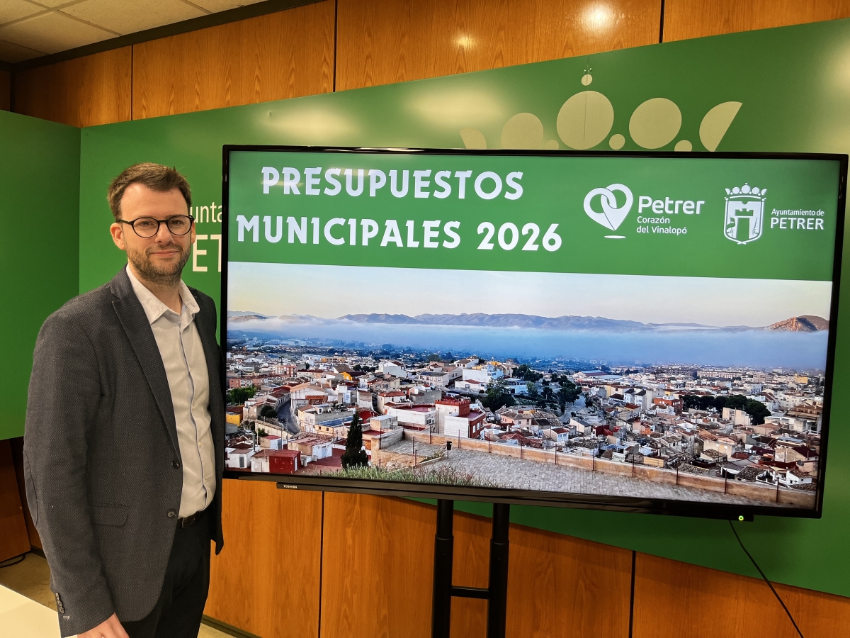 Petrer eleva su presupuesto a 34,3 millones en 2026 y consolida la inversión en servicios, mantenimiento y políticas sociales
