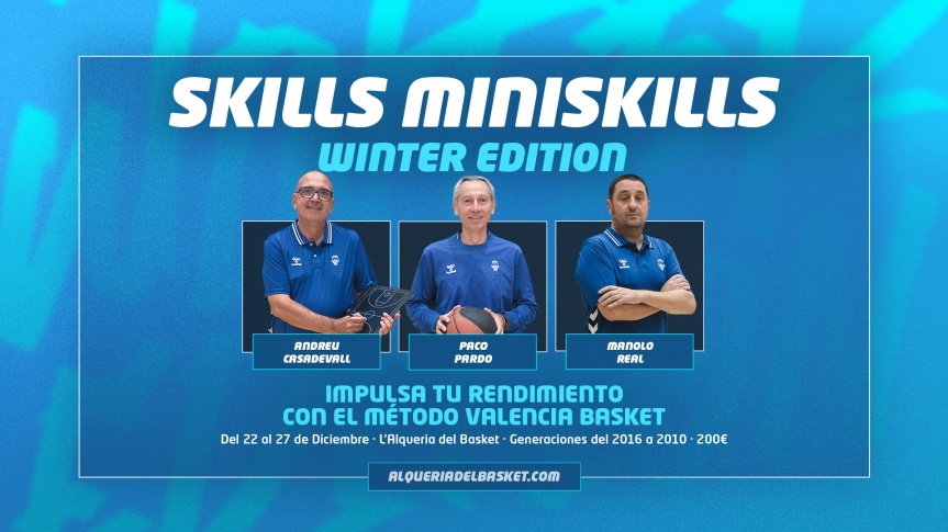 Tercera edición del Skills Miniskills Winter Edition de Valencia Basket