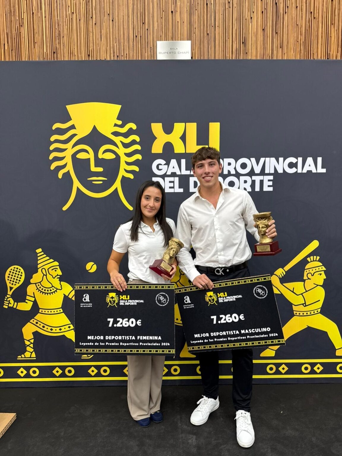 Lucía Navarro y Nicolás Iborra del RCRA, galardonados como los mejores deportistas de la provincia en la XLI Gala Provincial del Deporte
