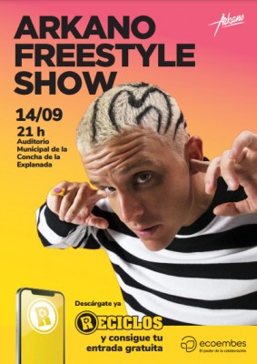 
El rapero Arkano anima al reciclaje de la mano de Reciclos con un Freestyle Show en Alicante