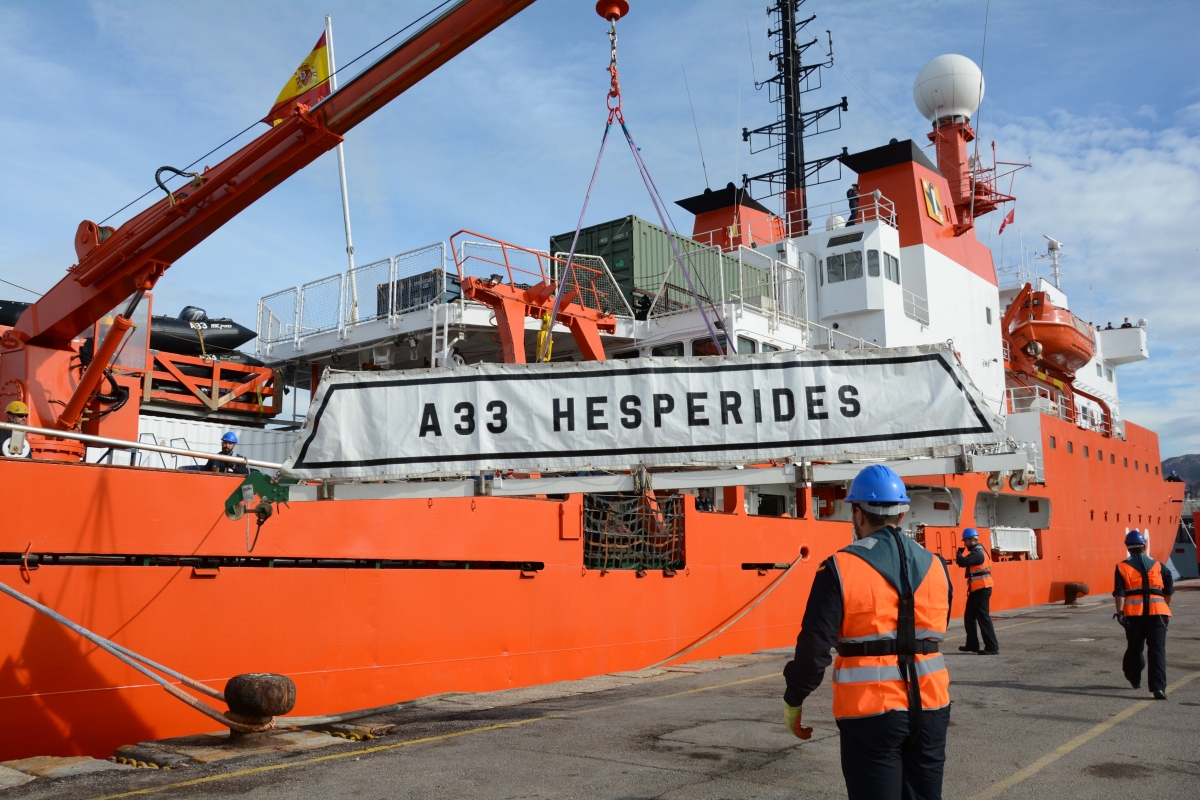 Cartagena despide este sábado al buque 'Hespérides' en su nueva campaña antártica