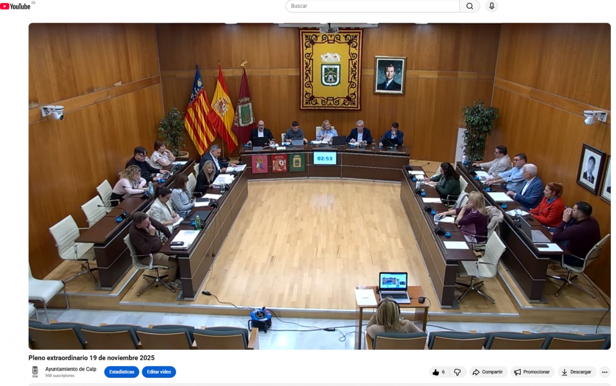 Calp aprueba un presupuesto que prevé 3,6 millones en inversiones