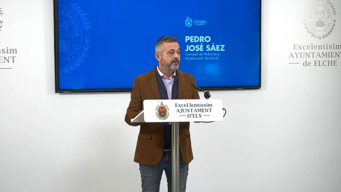 Elche recibe 292.000 euros de fondos europeos para impulsar proyectos de modernización en pedanías