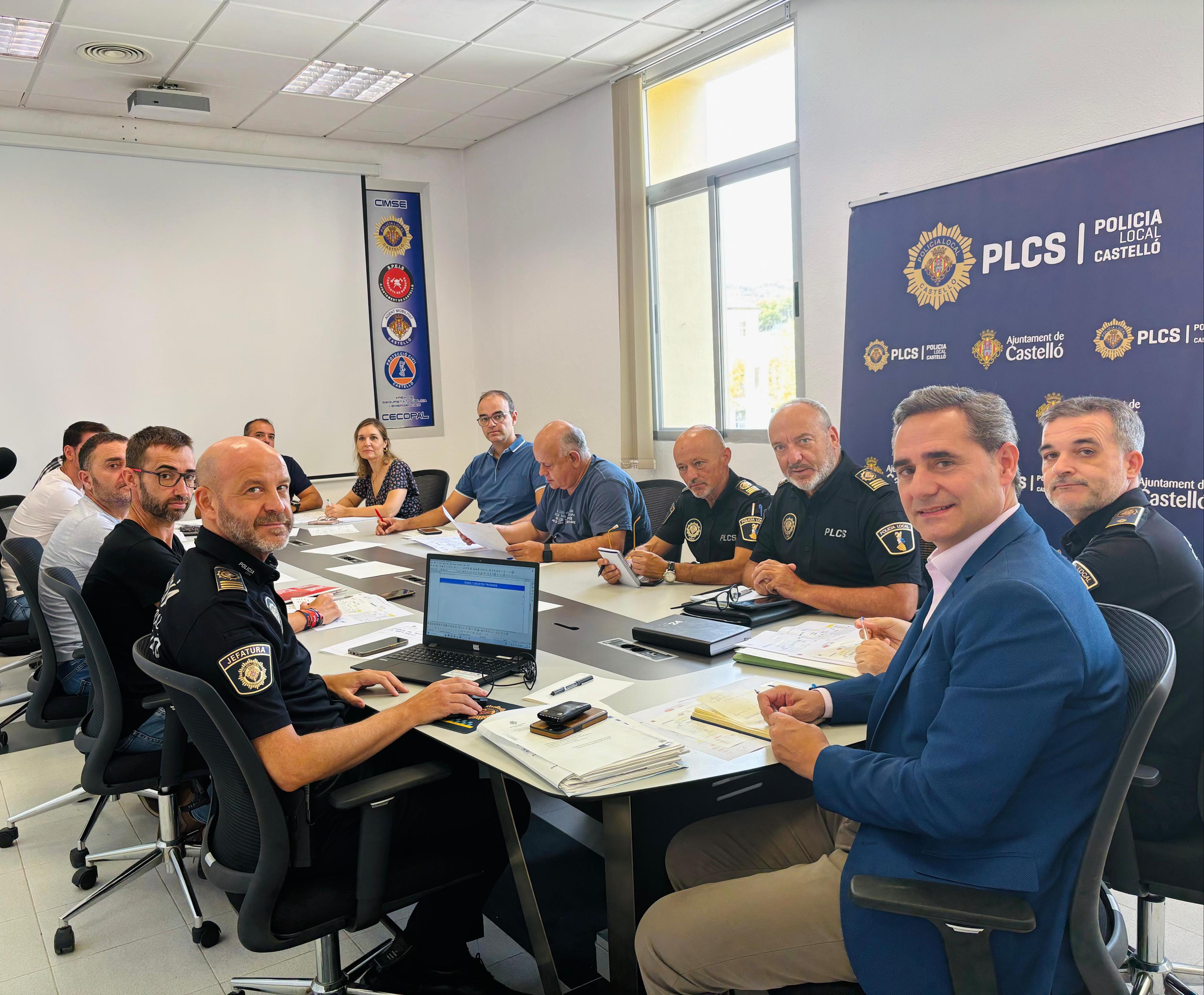 Castelló reactiva el Consejo de Policía Local para garantizar el mejor servicio a la ciudadanía

