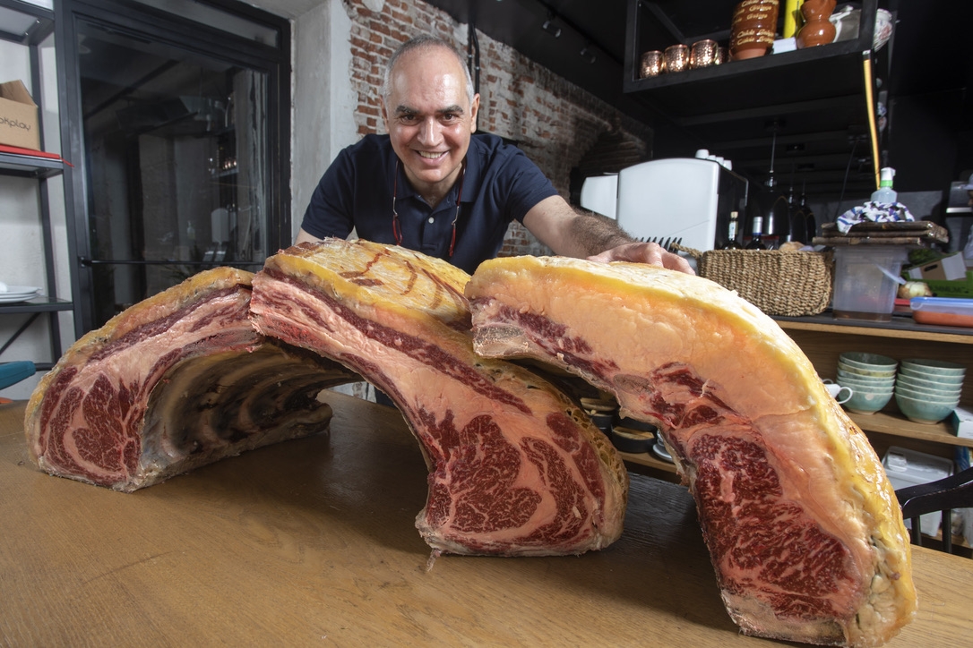 Chuleta en Taberna Pedraza (Madrid)