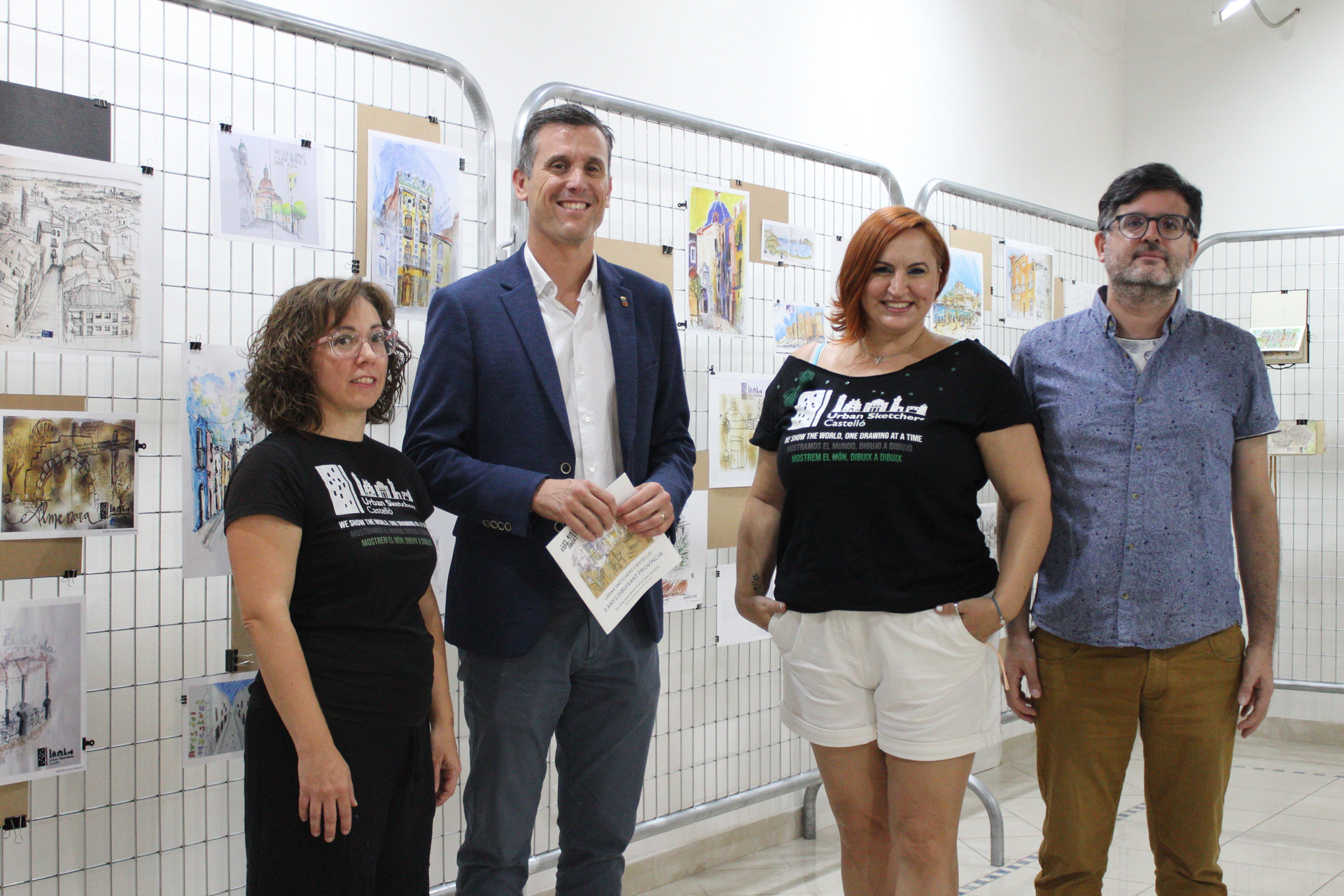 ECO Les Aules acoge la exposición '5 anys dibuixant província' del colectivo Urban Sketchers Castelló

