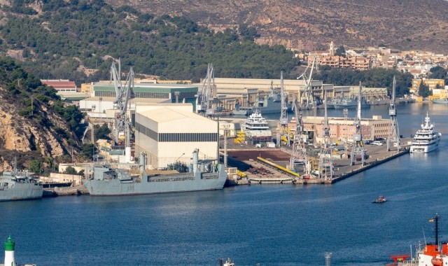 Macroservicio de limpieza y mantenimiento en el astillero de Cartagena: Navantia moviliza 9 millones