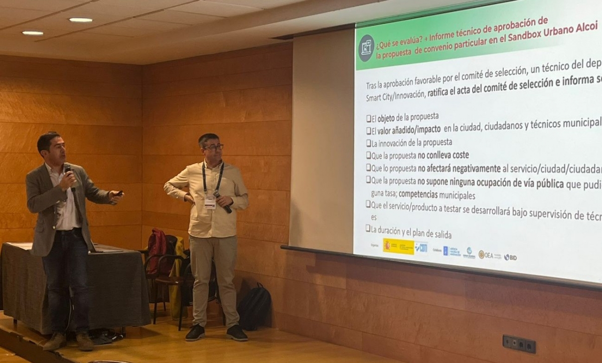 El Sandbox Urbano de Alcoy se expone como modelo en el VII Foro Iberoamericano de Compra Pública de Innovación 
