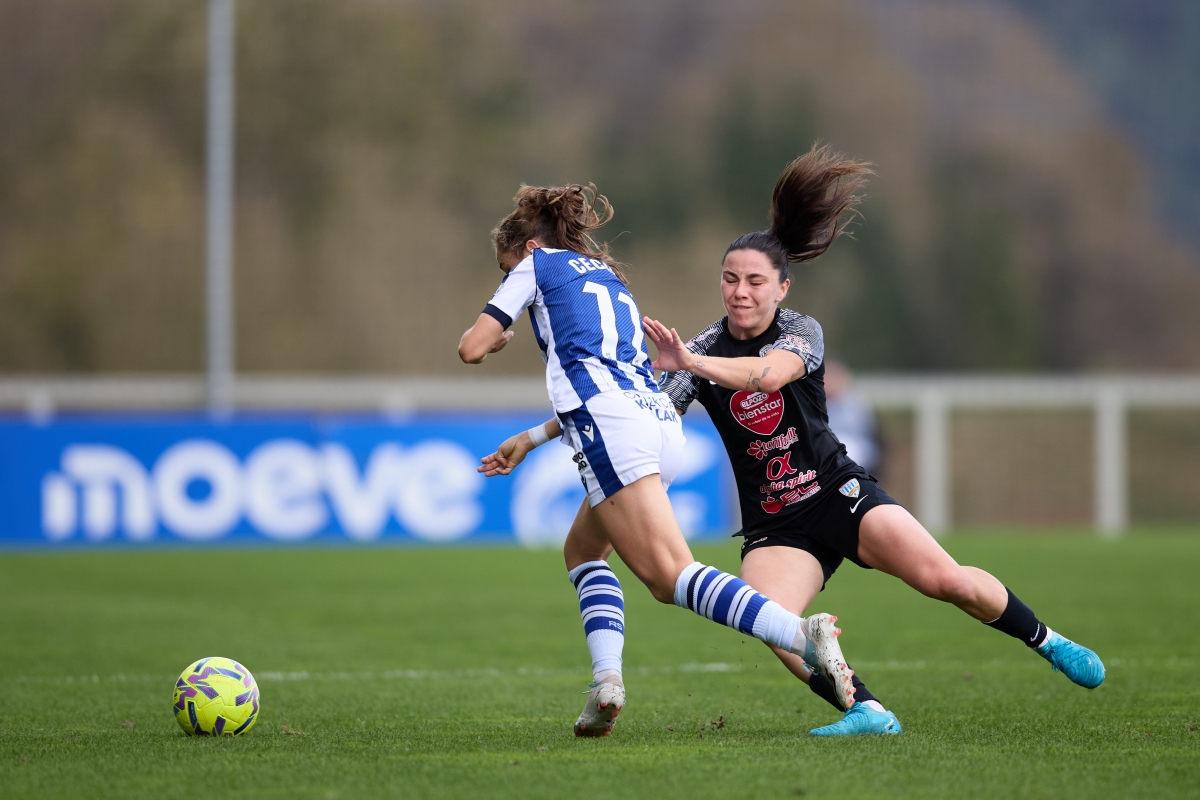 El Alhama encaja su cuarta derrota seguida en la Liga F Moeve pese a su esfuerzo ante la Real Sociedad (3-1)