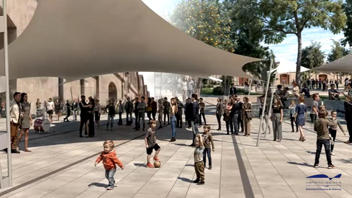 Proyecto de los tinglados. - Foto: AYUNTAMIENTO DE GANDIA Proyecto de los tinglados.