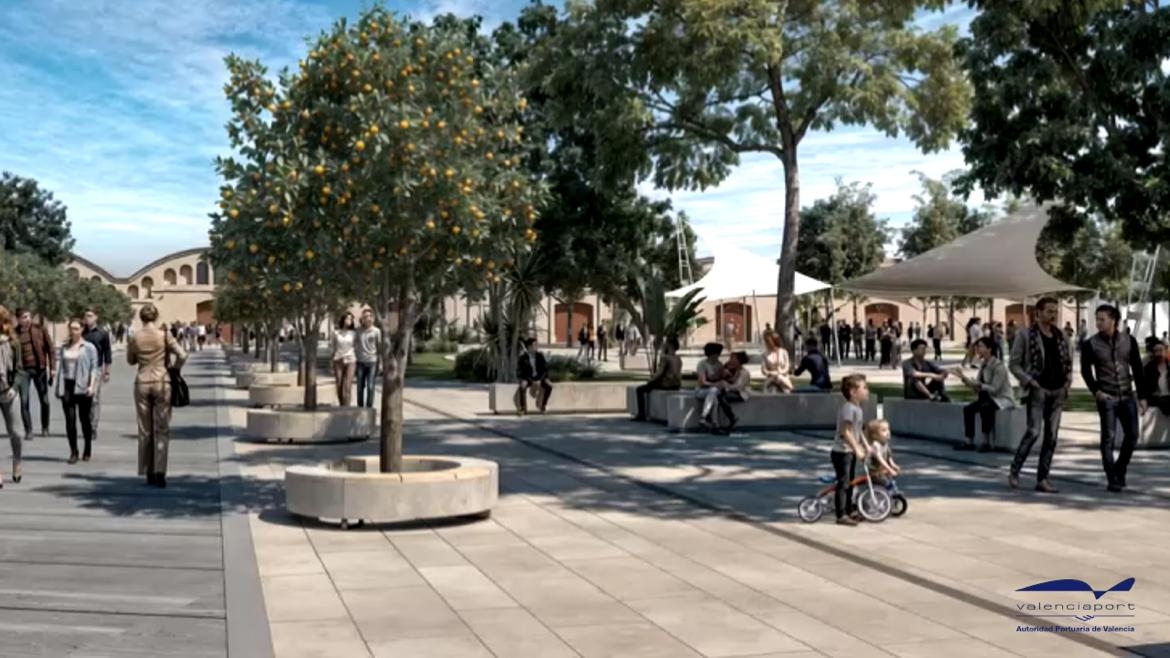 Proyecto de los tinglados. - Foto: AYUNTAMIENTO DE GANDIA Proyecto de los tinglados.