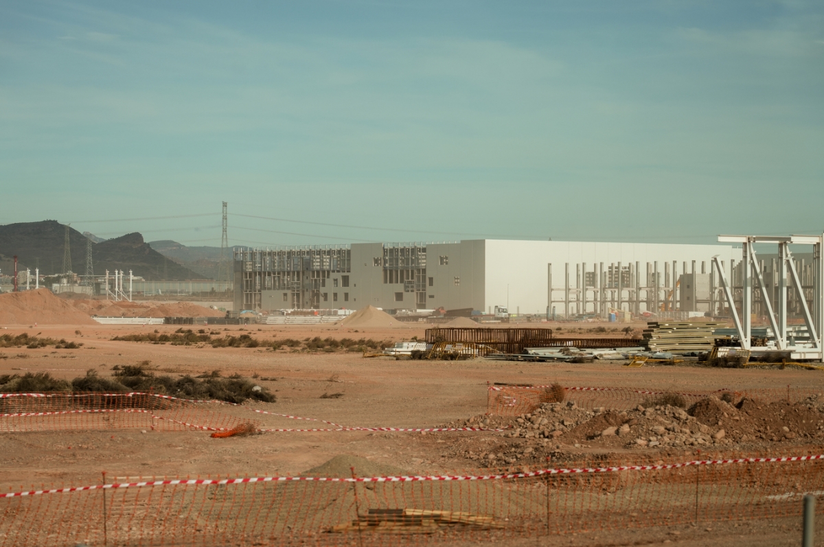 Imágenes del avance de las obras de la gigafactoría de PowerCo en Sagunt