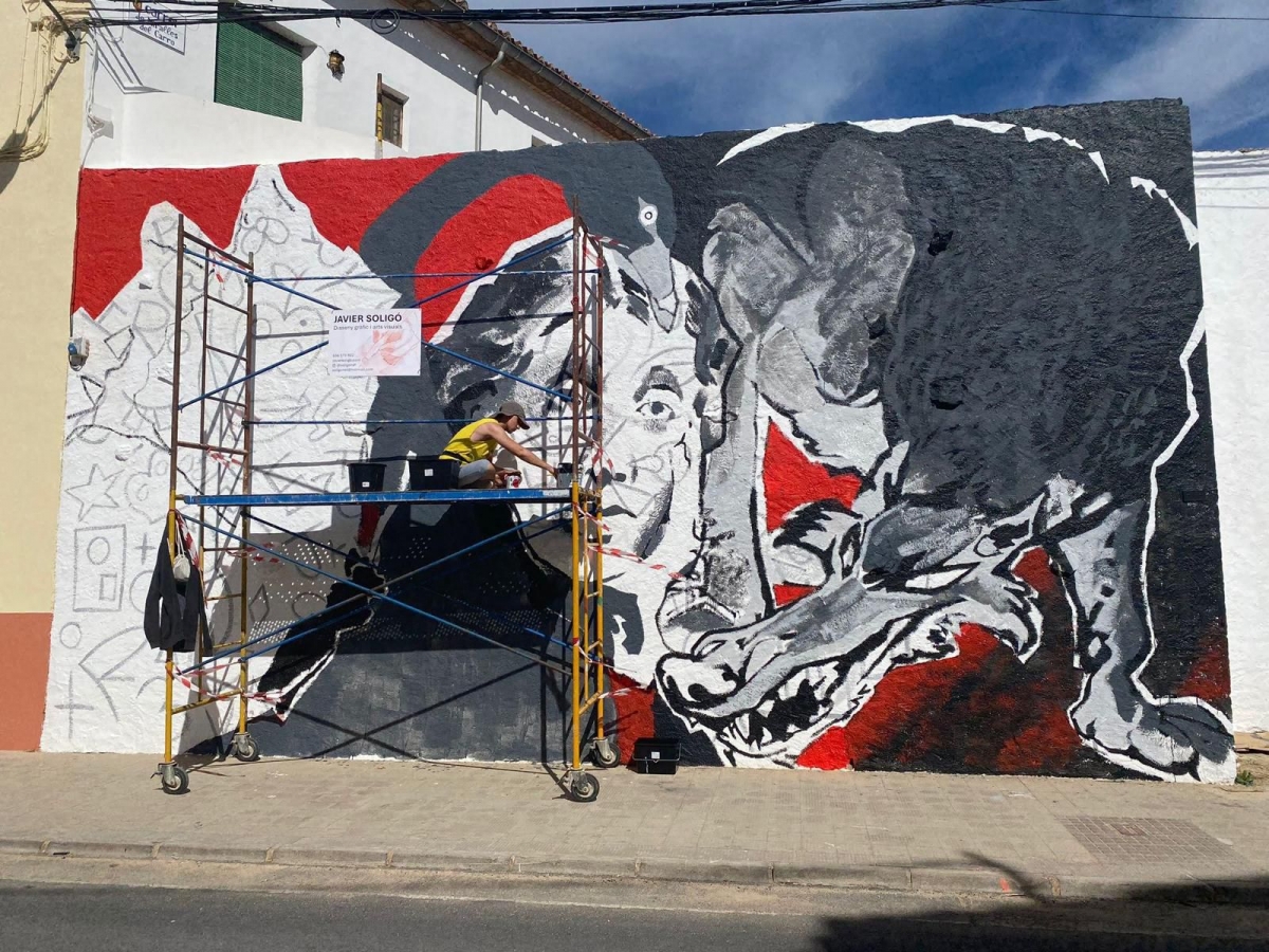 Bejís cierra la celebración del Año Ponz con mural en directo, un videojuego y una jornada de dibujo 