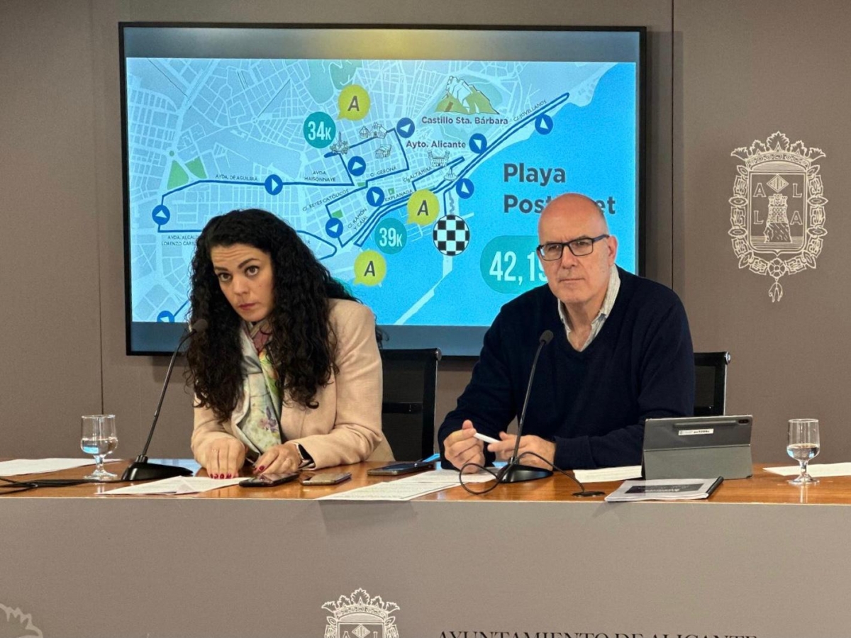 Los coportavoces del equipo de gobierno de Alicante, Cristina Cutanda y Manuel Villar.