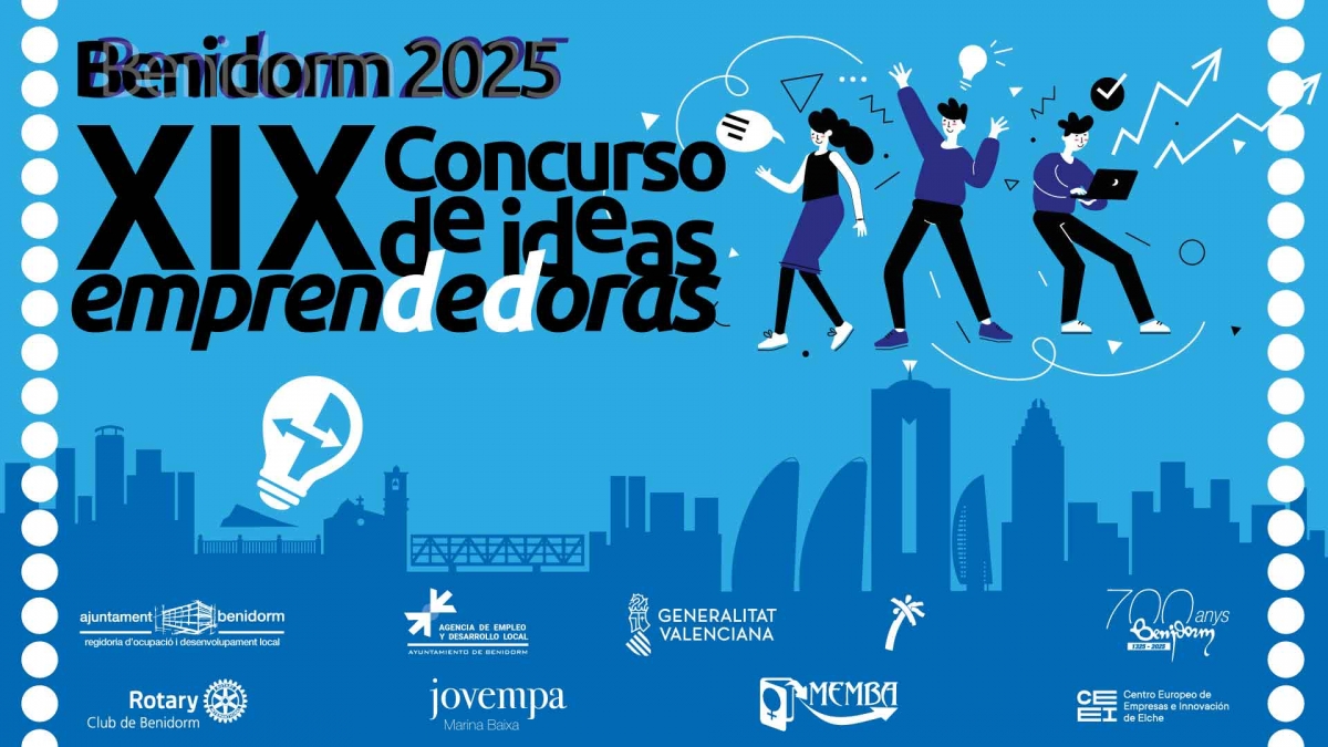 Benidorm convoca la XIX edición del concurso para premiar las mejores ideas emprendedoras