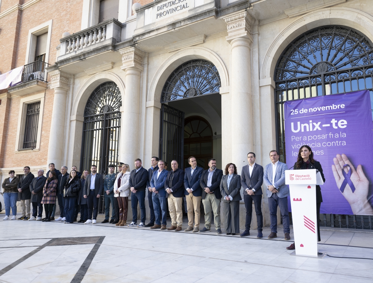 La Diputación conmemora el 25N con la lectura de un manifiesto por la eliminación de la violencia machista