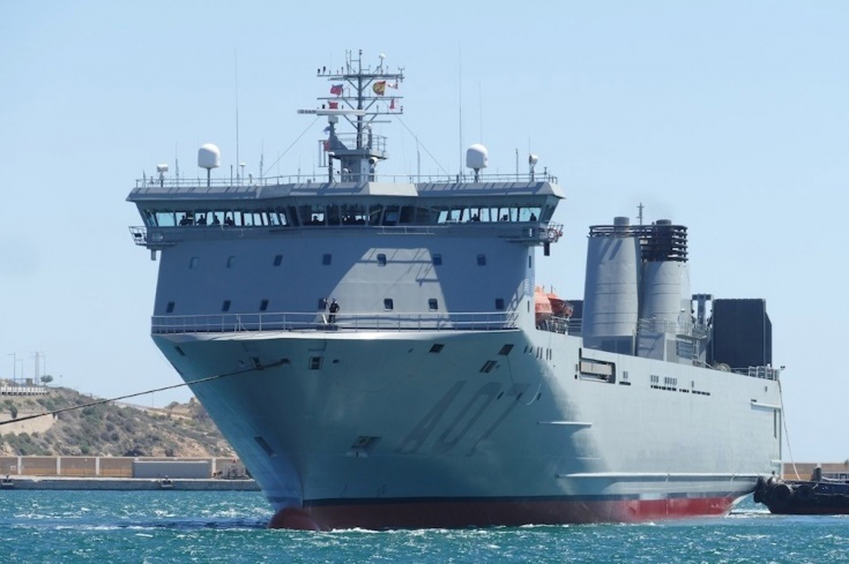 El BTL ‘El Camino Español’, con base en Cartagena, zarpa al Mediterráneo para apoyar misiones en Turquía y Líbano