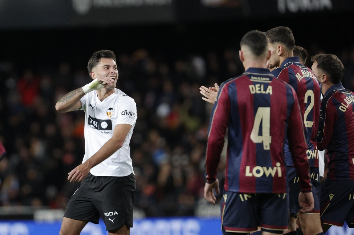 La Liga denuncia insultos de parte de Mestalla contra el Levante en el derbi